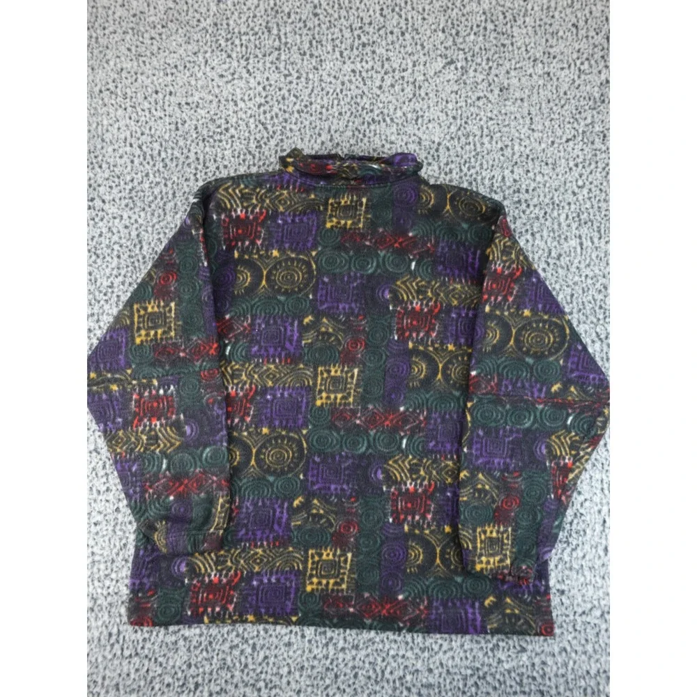 McIntosh & Seymour Fleece Pullover‎ Mens Large Multi-Color Tribal Aztec 1/4 Zip